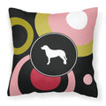 'Caroline'S Treasures Kj1082Pw1414 Greater Swiss Mountain Dog Fabric Pillow, Large, Multicolor'