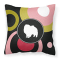 'Caroline'S Treasures Kj1137Pw1414 Keeshond Decorative Canvas Fabric Pillow, Large, Multicolor'