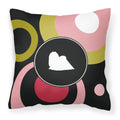 'Caroline'S Treasures Kj1141Pw1414 Maltese Decorative Canvas Fabric Pillow, Large, Multicolor'