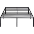 King 18-inch Metal Platform Bed Frame with Under-Bed Storage Space