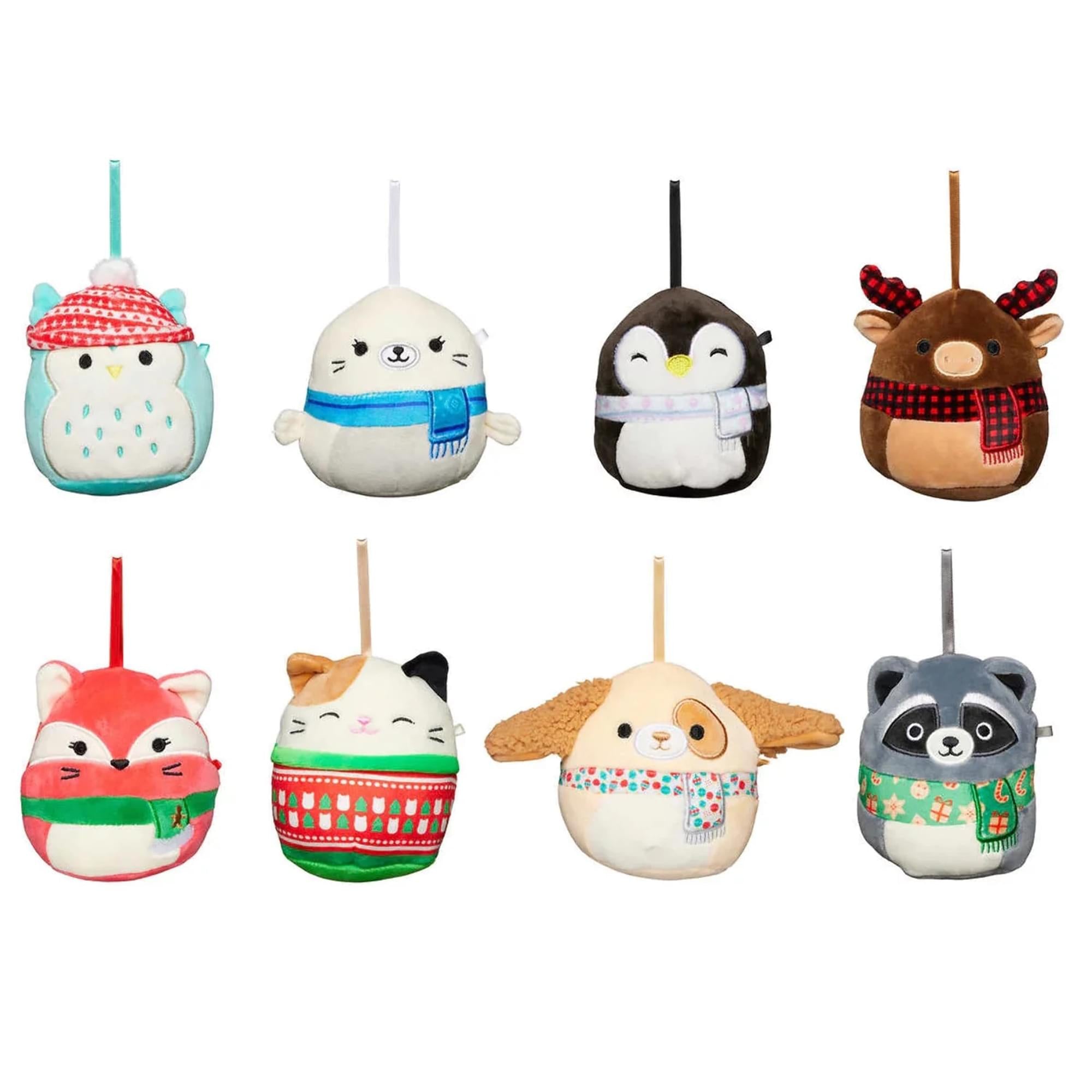 Squishmallow 4 Inch Plush Ornaments 8 Pack  Winter