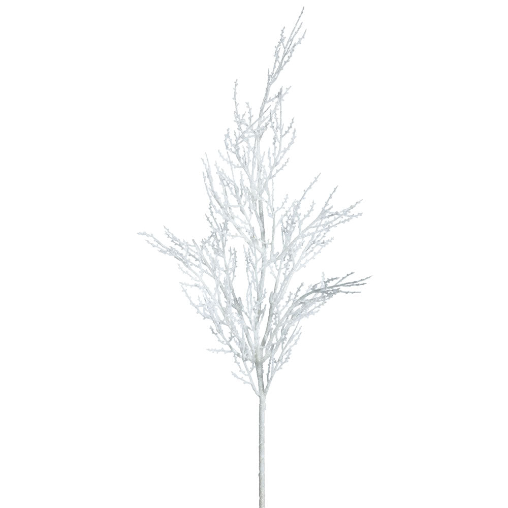 Vickerman 28 Inch  White Glitter Wild Huck Spray 6/Bag  L162401