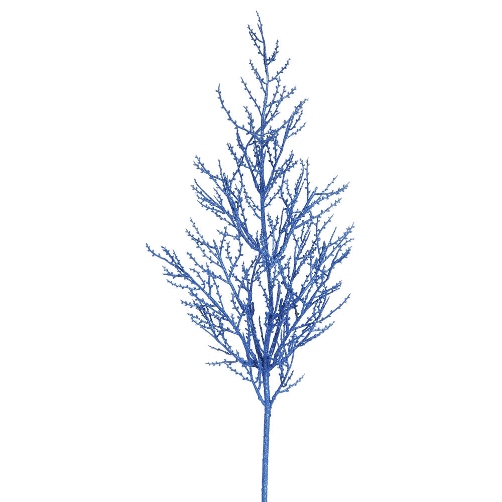 Vickerman 28 Inch  Blue Glitter Wild Huck Spray 6/Bag  L162402