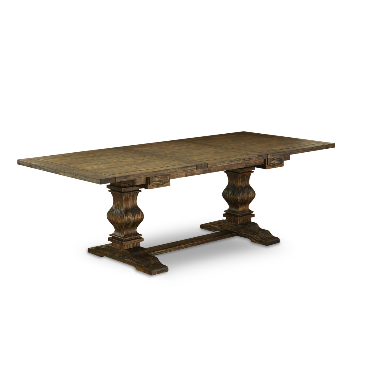 East West Furniture Lave77703 7Pc Dining Room Table Set Consists Of A Dining Room Table And 6 Parsons Dining Chairs With Brown