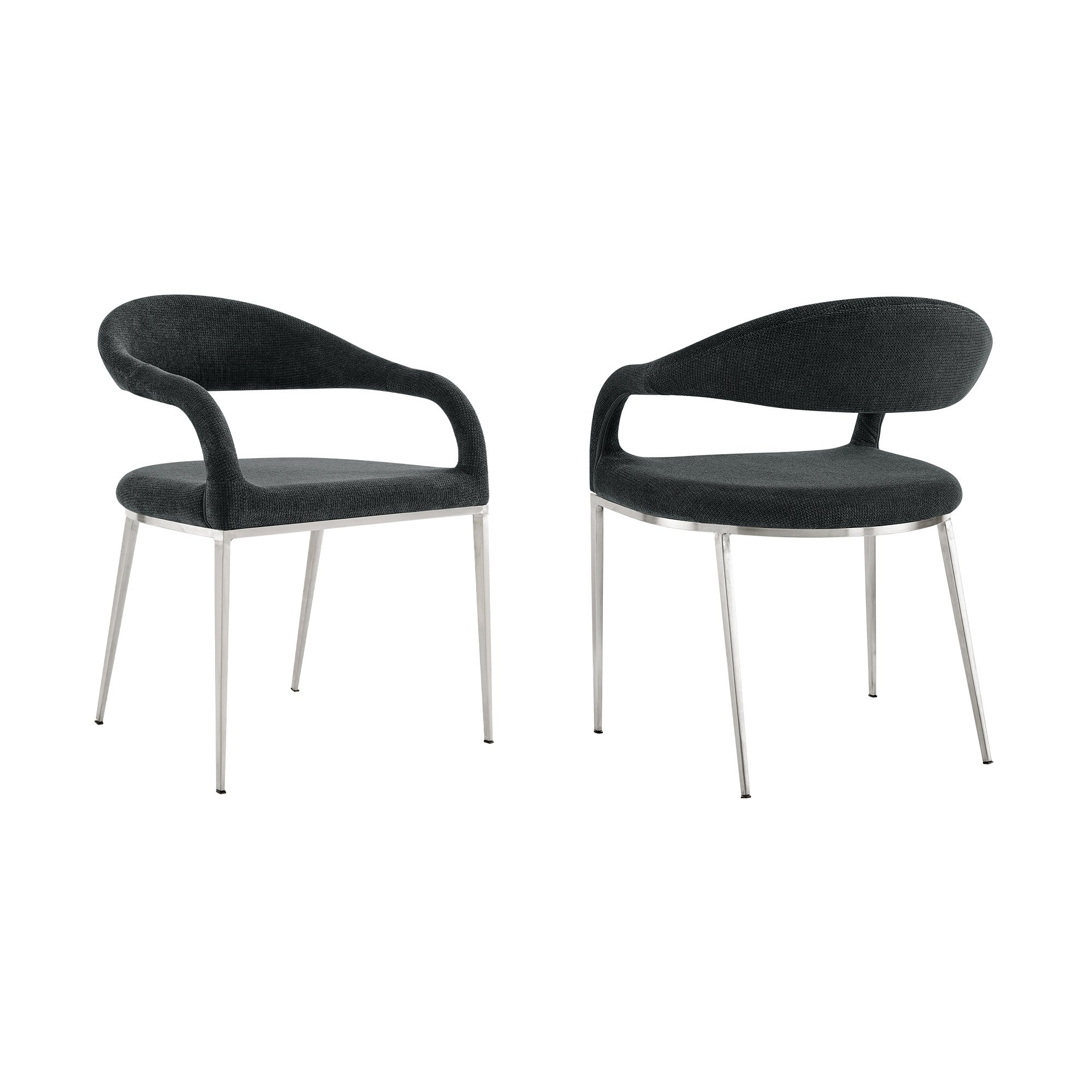 Morgan Upholstered Dining Chair with Metal Frame