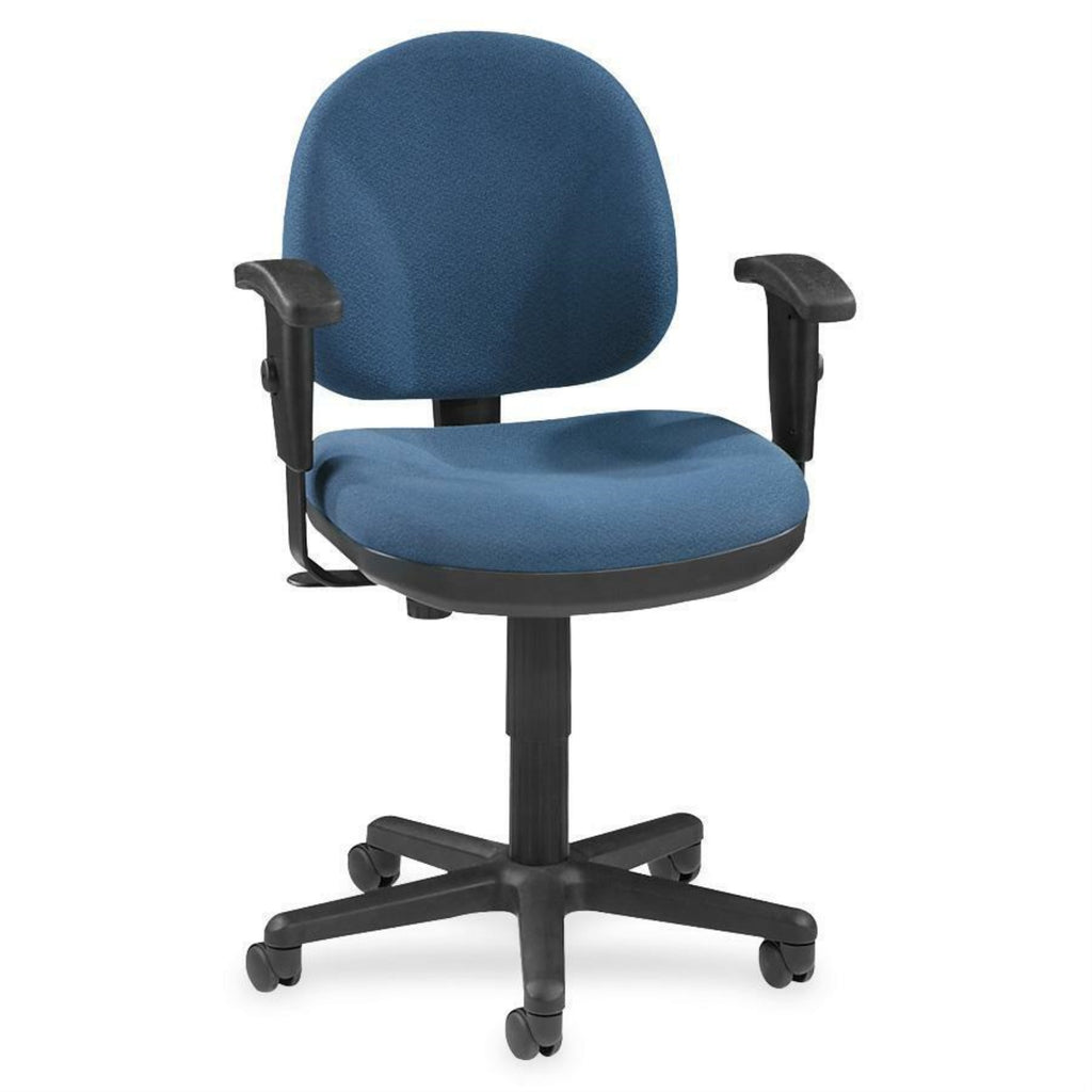 Lorell Millenia Pneumatic Adjustable Task Chair, Blue