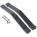 Lorell Panel Feet - 2 Width x 18.4 Depth x 1.9 Height - Aluminum - Aluminum