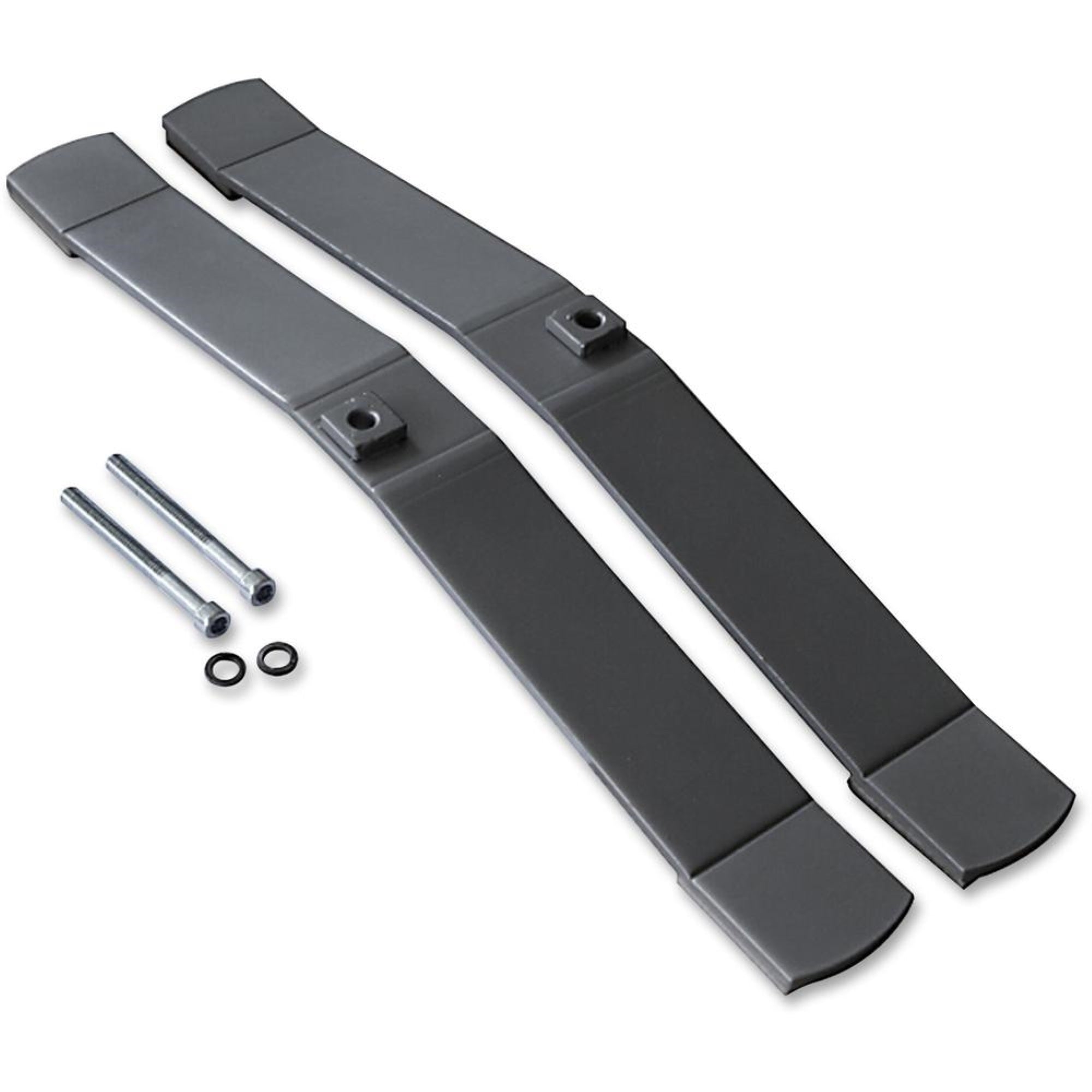 Lorell Panel Feet - 2 Width x 18.4 Depth x 1.9 Height - Aluminum - Aluminum