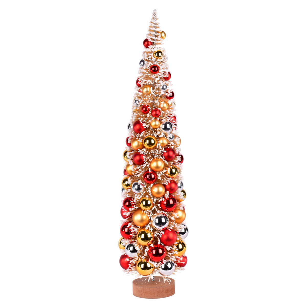 24 Inch  Frst Gold Tree Redgoldsilver Balls