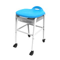 Ergode Modern Adjustableheight Stackable Classroom Stool/Bench/Chair With Wheels And Storage  Blue