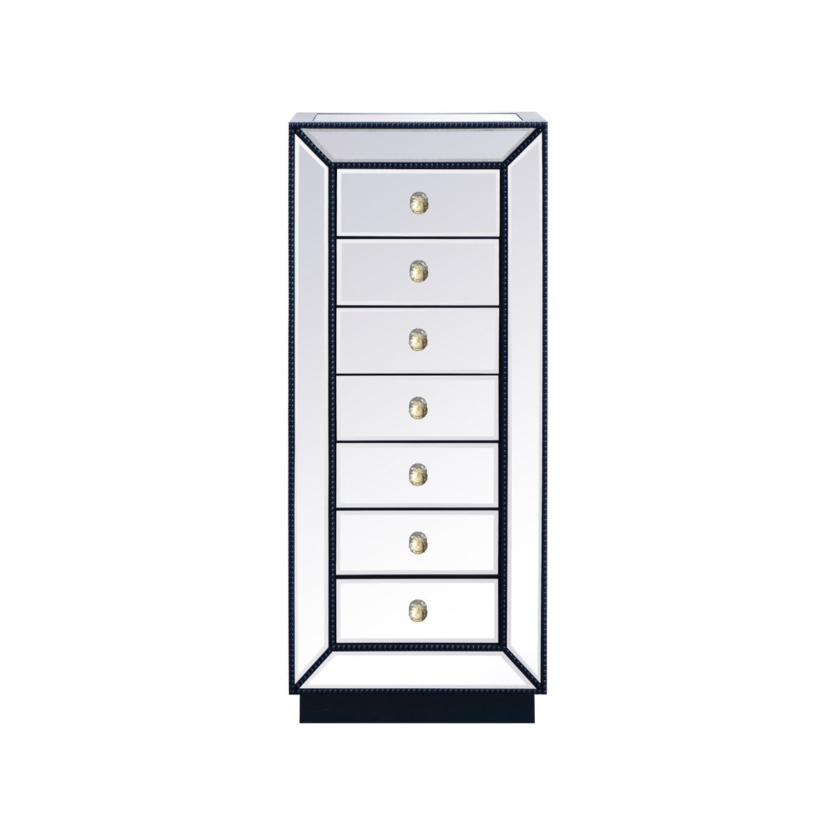 18 inch mirrored lingere chest in blue