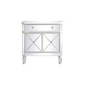 32 inch mirrored cabinet in antique white