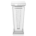 15 inch Crystal End Table in Clear Mirror Finish