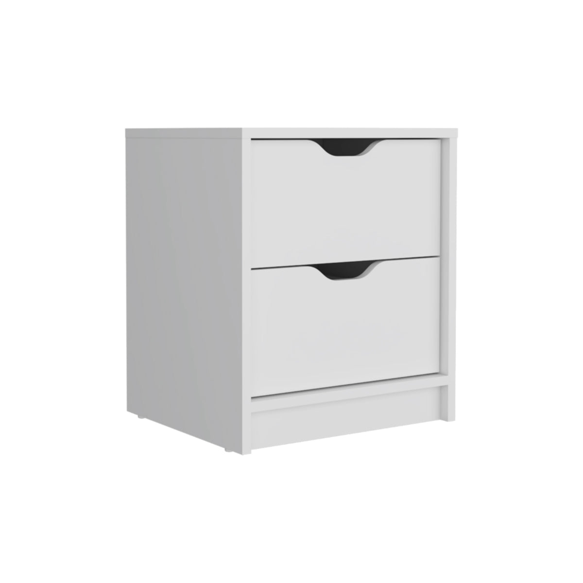 Basilea 2 Drawers Nightstand Bedroomwhite