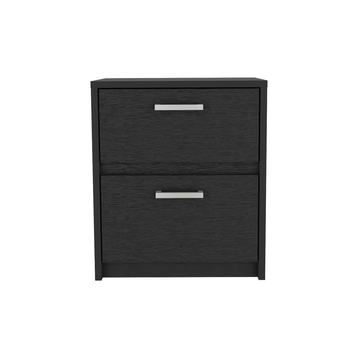 Trivor 2 Drawers Nightstand Bedroomblack