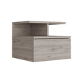 Adele Floating Nightstand -Bedroom-Light Gray