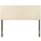 Modway Region Linen Fabric Upholstered Queen Headboard in Ivory