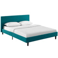 Anya Full Fabric Bed  Teal
