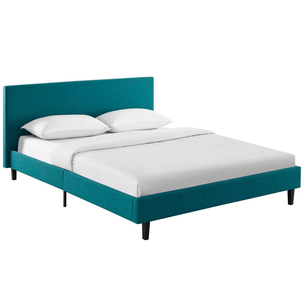 Anya Full Fabric Bed  Teal
