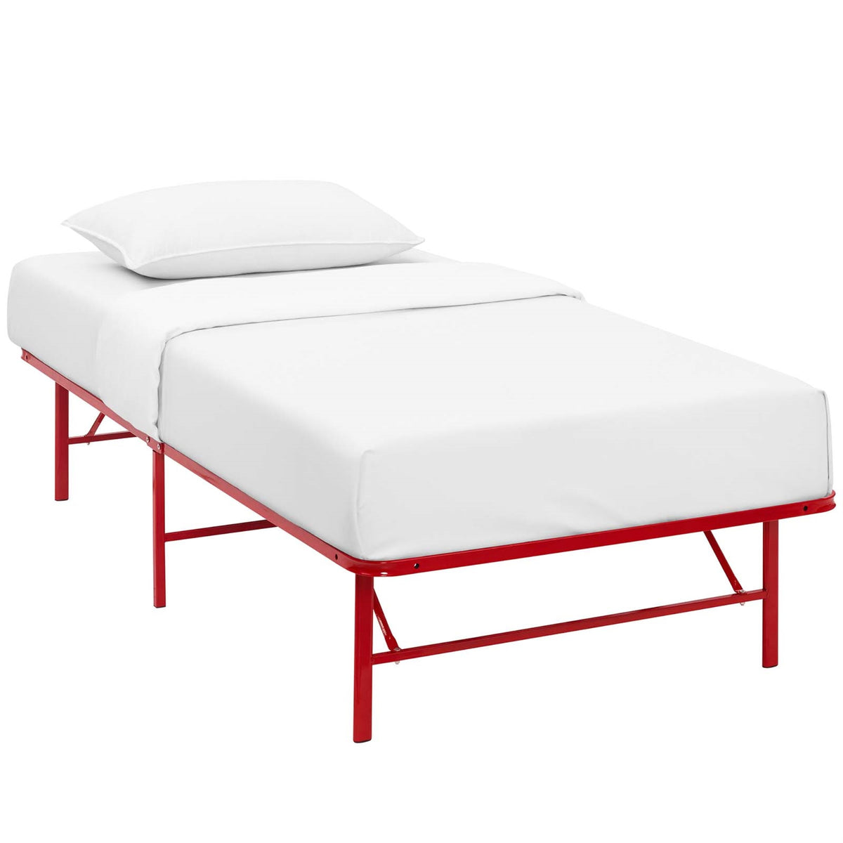 Horizon Metal Bed Frame  Durable Stainless Steel Base, 14 Inch  Underbed Storage, 1300 Lbs Capacity, No Box Spring Needed, Nonmarki