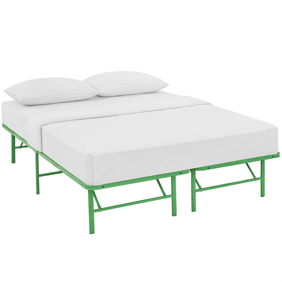 Horizon Metal Bed Frame  Durable Stainless Steel Base, 14 Inch  Storage Space, Supports Up To 1300 Lbs, Folds Away, No Box Spring Ne