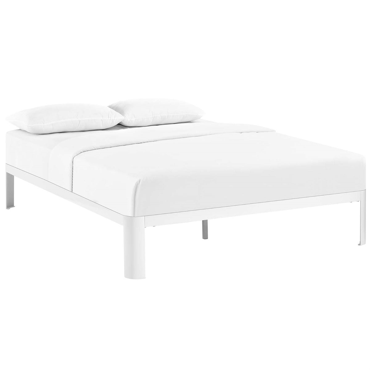 Corinne Bed Frame  Upgrade Your Bedroom With Sleek Design & Unwavering Support  Durable Steel Frame  Fits Memory Foam, Spring