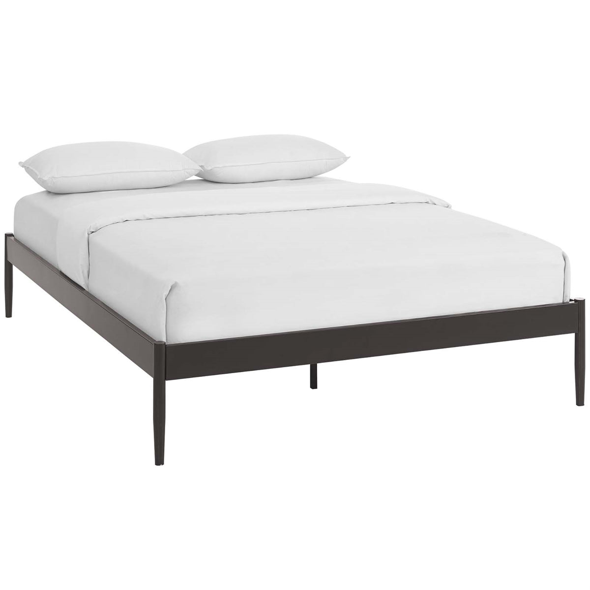Ergode Elsie King Bed Frame  Slatted Birchwood Support System, Sturdy Steel Frame, Supports Memory Foam, Spring, Latex, Hybrid