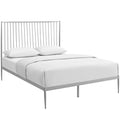 Annika Queen Platform Bed  Gray