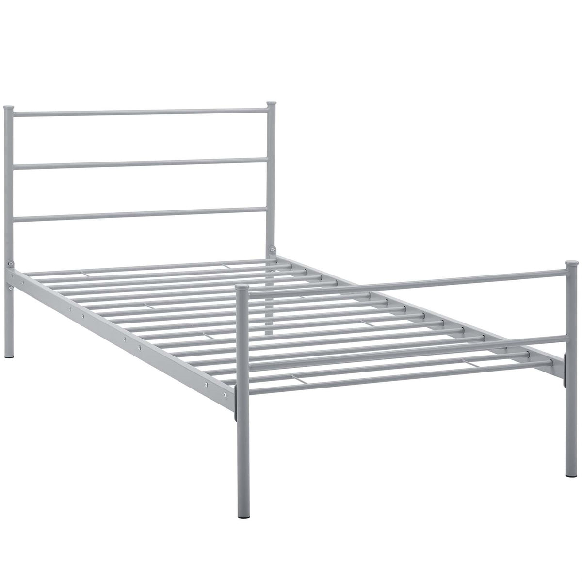 Rustic Charm Meets Modern Decor With Alina Platform Twin Bed Frame  Sturdy Vintage Steel Frame, Holds Up To 1323 Lbs  No Box S