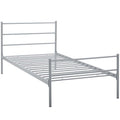 Alina Twin Platform Bed Frame  Gray