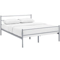 Alina Full Platform Bed Frame  Gray