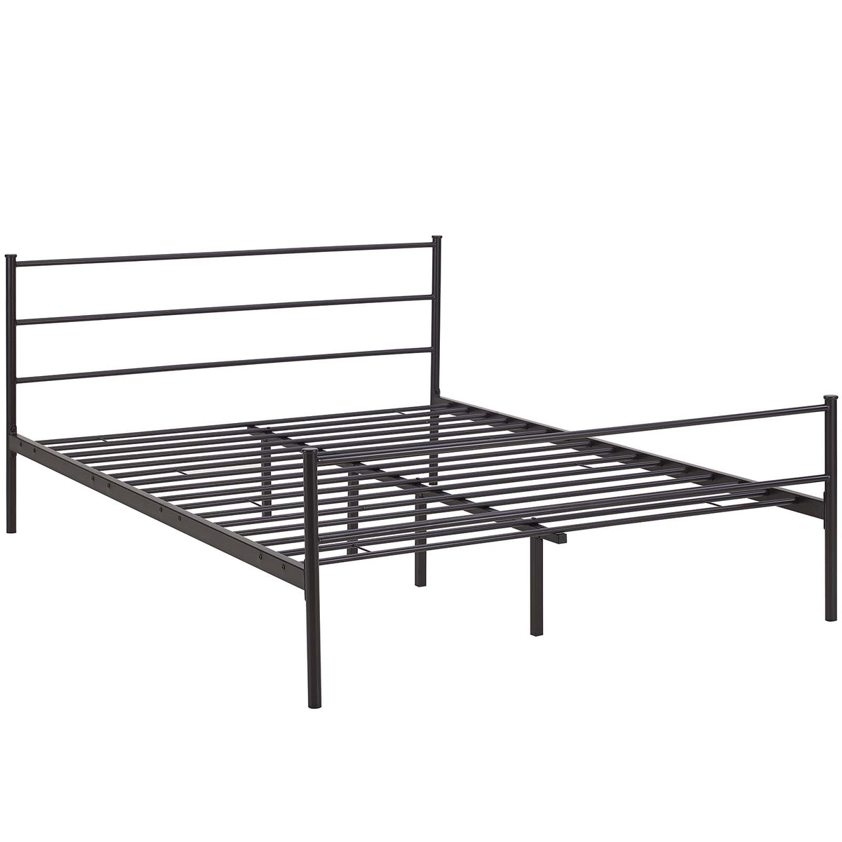 Alina Queen Platform Bed Frame  Brown