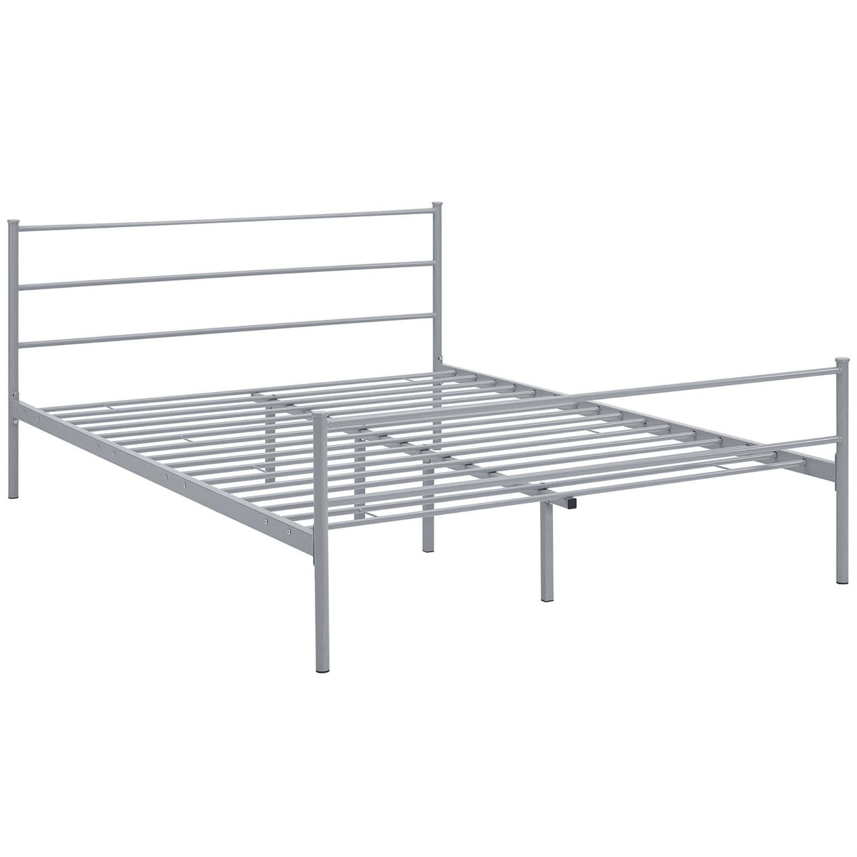 Rustic Charm Meets Modern Decor With Alina Platform Queen Bed  Holds 1323 Lbs  No Box Spring Needed  Fits Memory Foam, Spring