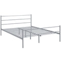 Alina Queen Platform Bed Frame  Gray