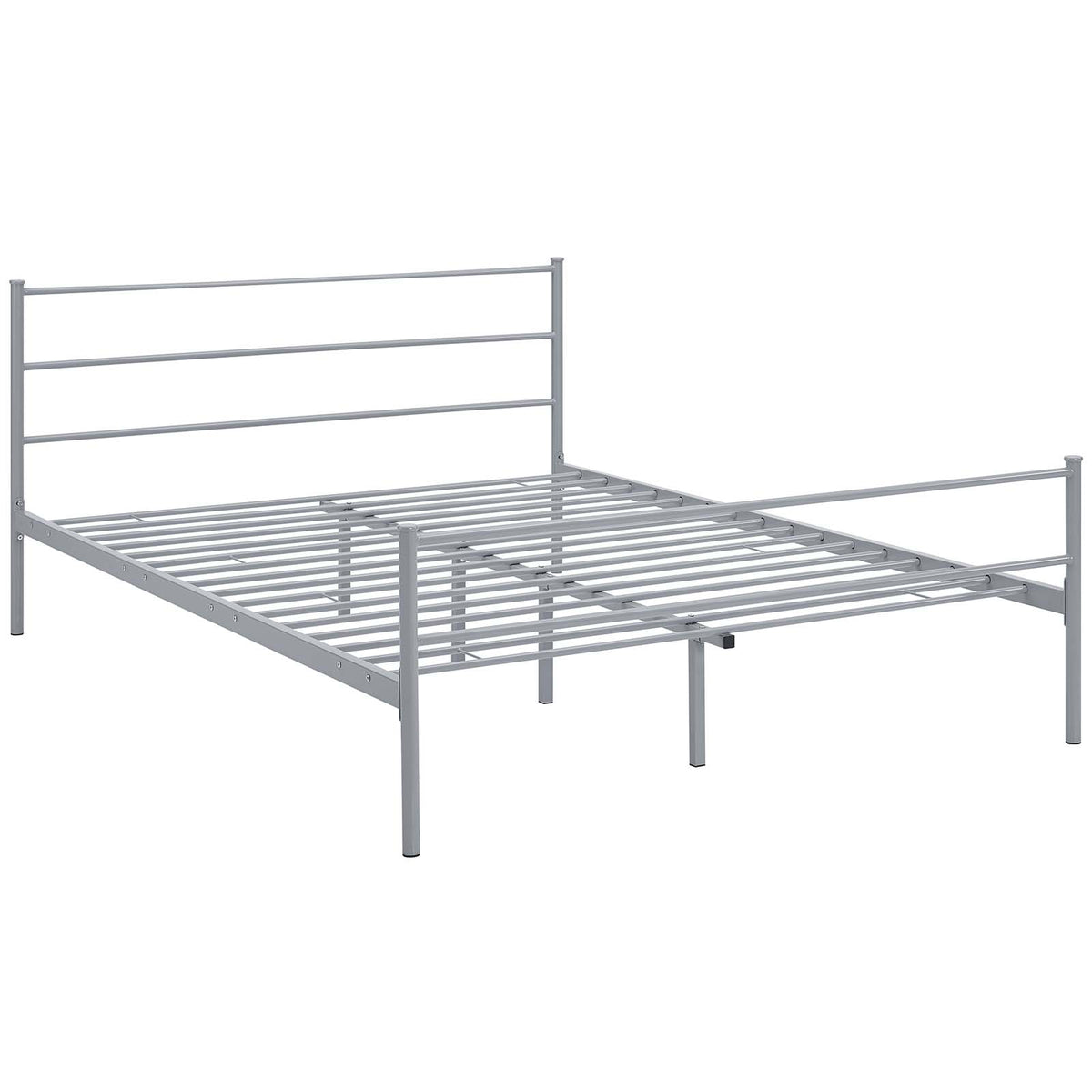Alina Queen Platform Bed Frame  Gray