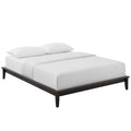 Lodge Queen Wood Platform Bed Frame  Cappuccino