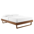 Billie Full Platform Bed Frame  Modern Midcentury Design, Interchangeable Headboards, Sturdy Wood Construction, No Box Spring