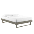 Billie Queen Platform Bed Frame  Modern Style, Interchangeable Headboards, Durable Wood Construction, No Box Spring Needed, Gra