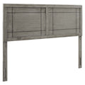 Archie Wood Queen Headboard - Modern Retro Design, Window Pane Pattern, Compatible with Billie and Margo Bed Frames, Durable Rub