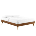 Margo Full Platform Bed Frame  Modern Midcentury Design, Wood Construction, No Box Spring Needed, Interchangeable Headboards,