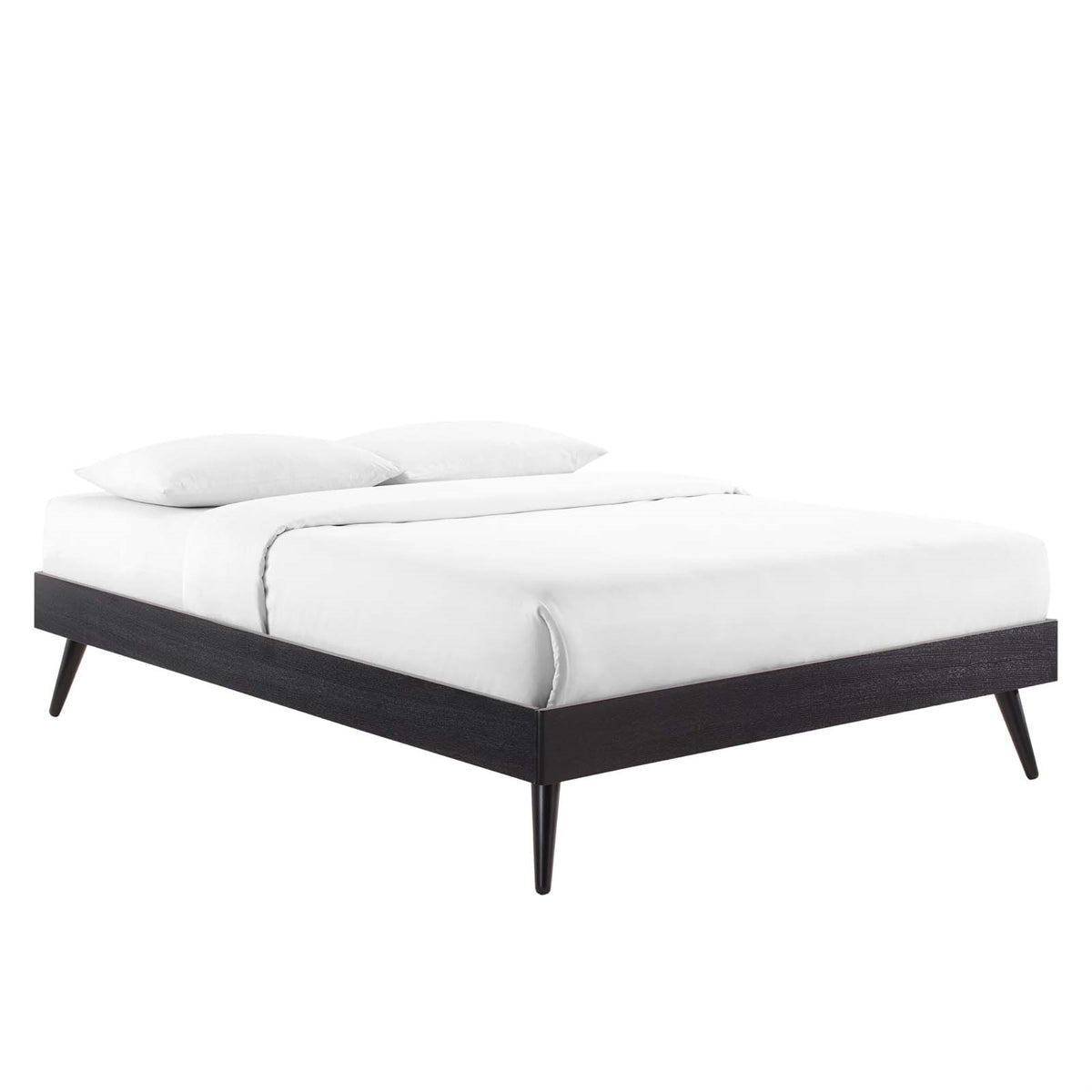 Margo Queen Platform Bed  Contemporary Style, Comfortable Sleeping Experience, Midcentury Design, Interchangeable Headboards,