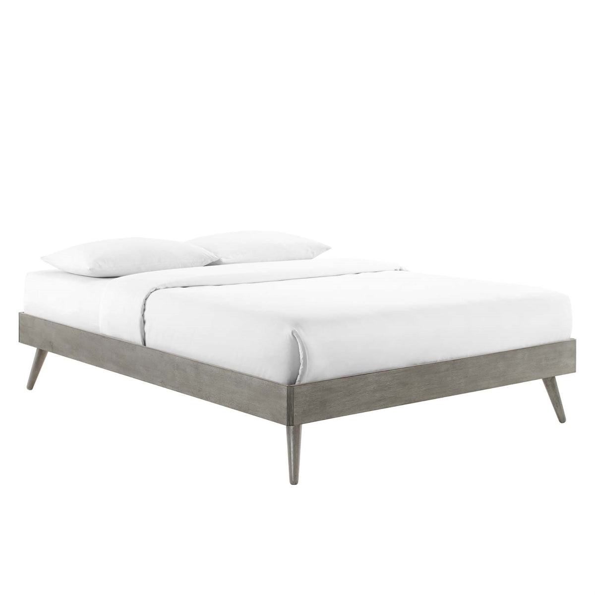 Margo King Platform Bed Frame  Contemporary Style, Comfortable Sleeping Experience, Retro Elements, Modern Accents, Natural Aes