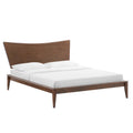 Astra King Wood Platform Bed Walnut