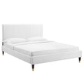 Peyton Performance Velvet Queen Platform Bed