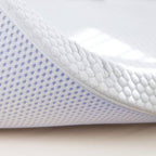 King size 3-inch Memory Foam Mattress Topper with Removeable Baffle Box Cover