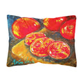 'Caroline'S Treasures Vegetables - Tomatoes Slice It Up Canvas Fabric Decorative Pillow, Large, Multicolor'