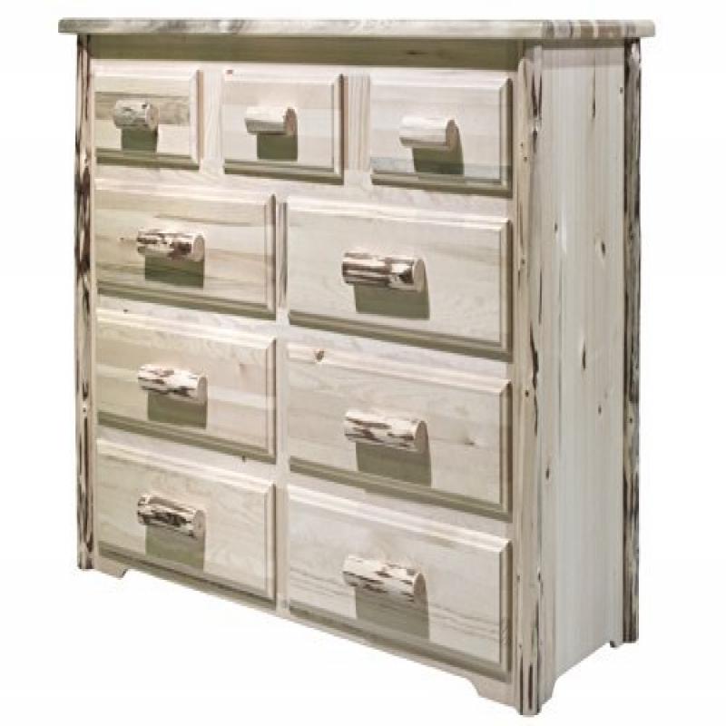 Montana Collection 9 Drawer Dresser, Ready To Finish