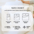 Cozy Bamboo Cotton Duvet Cover - Viscose from Bamboo + Cotton - Sand
