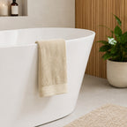 Bamboo Cotton Hand Towels - Viscose from Bamboo + Cotton - 2pk - Sand