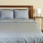Bamboo Cotton Quilted Shams - Viscose from Bamboo + Cotton - 2pk - Standard - Silver